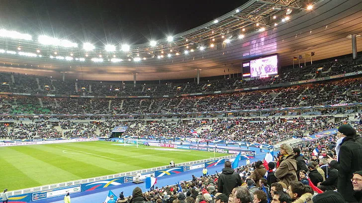 Cận cảnh các khán đài tại Stade de France, minh họa thiết kế chỗ ngồi