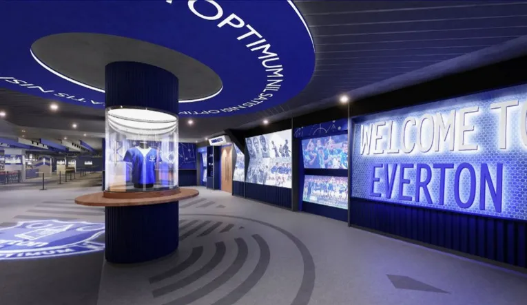 Không gian dịch vụ cao cấp và khu hospitality tại sân Hill Dickinson của Everton