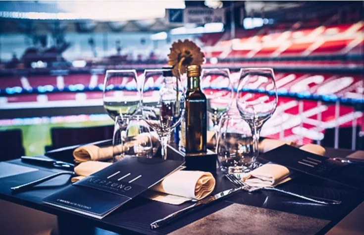 Khu vực Hospitality cao cấp, sang trọng tại sân vận động Estadio Metropolitano