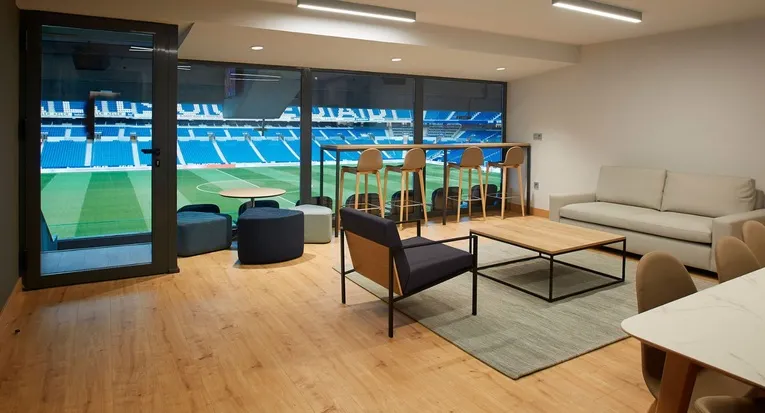 Khu vực hospitality sang trọng bên trong Sân vận động Reale Arena