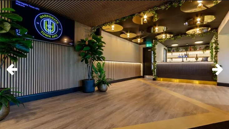 Khu vực tiếp đón và phòng chờ hiện đại tại sân EnviroVent Stadium