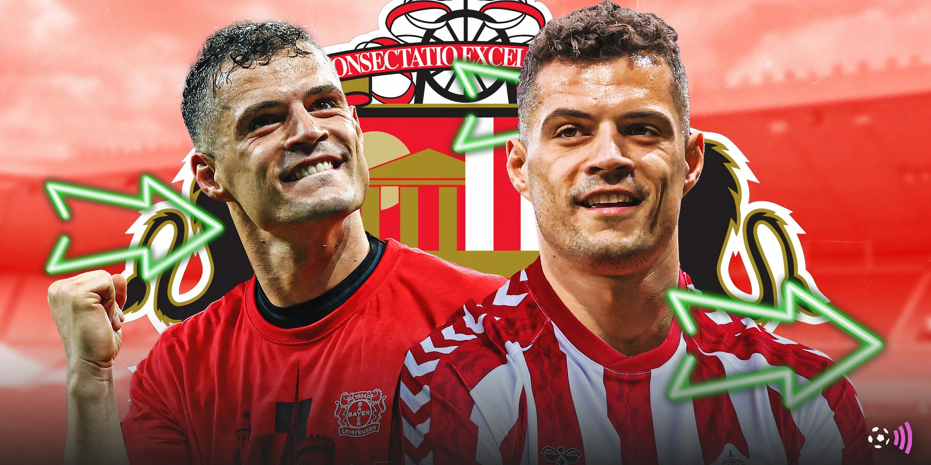 Granit Xhaka trong màu áo Sunderland, chuẩn bị cho mùa giải Ngoại hạng Anh
