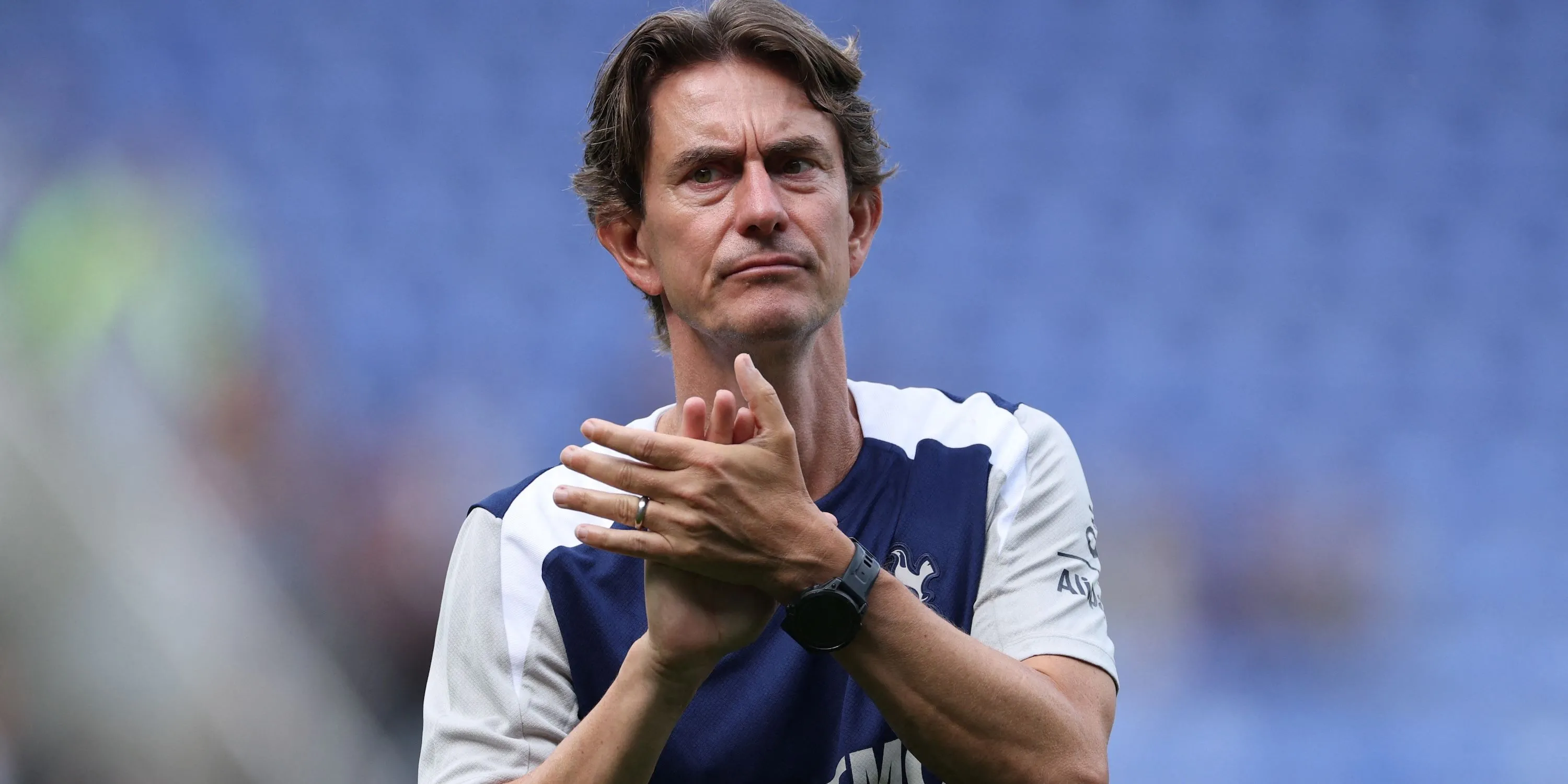 HLV Thomas Frank của Tottenham Hotspur ăn mừng chiến thắng