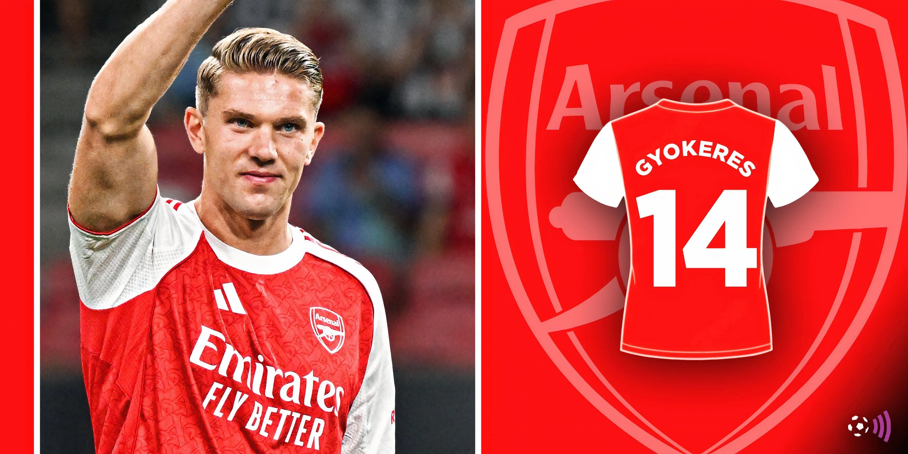 Viktor Gyokeres ăn mừng bàn thắng, biểu tượng của sự bổ sung chất lượng cho Arsenal trong mùa chuyển nhượng Ngoại hạng Anh.