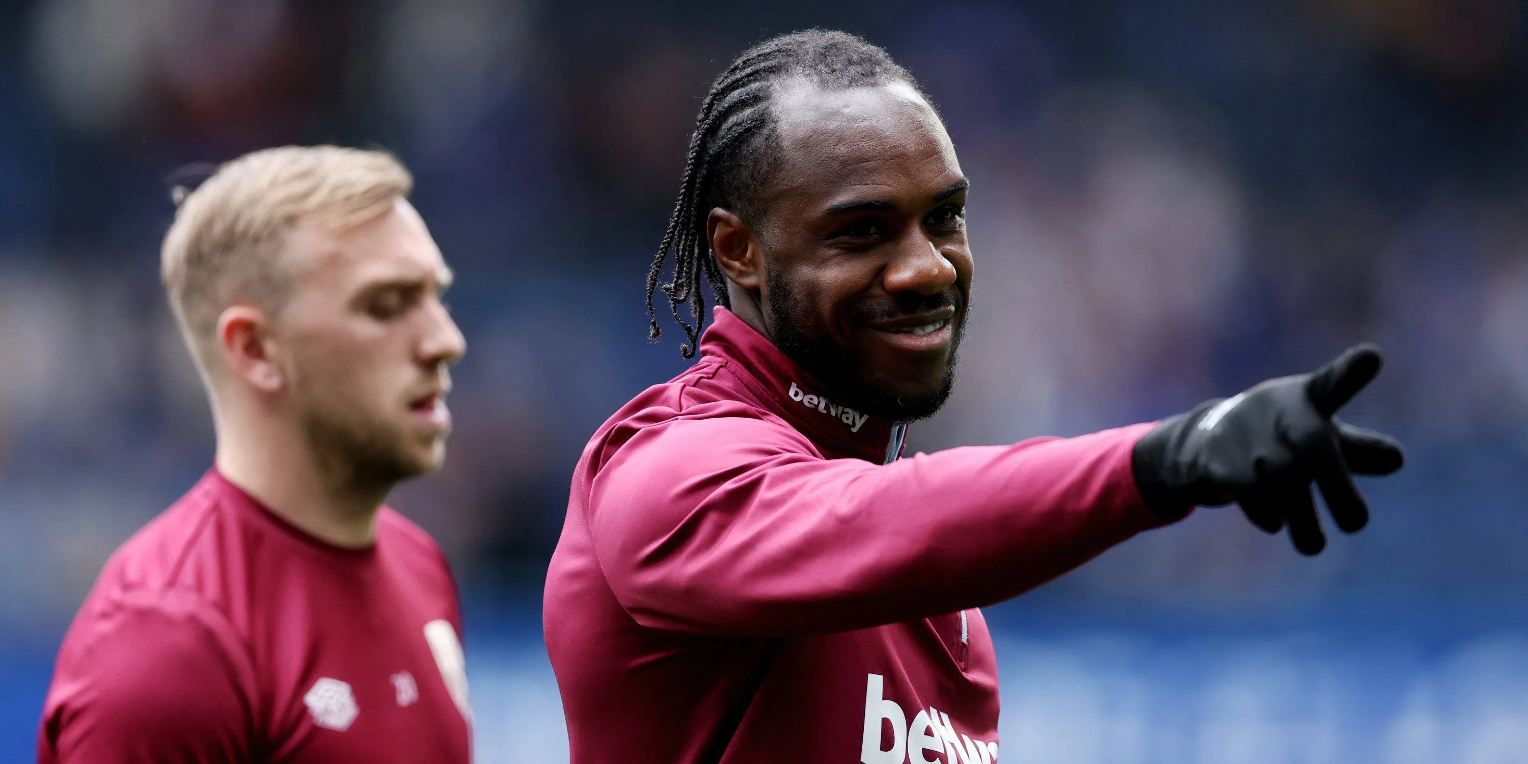 Tiền đạo Michail Antonio trong màu áo West Ham United, cầu thủ tự do đang được Celtic quan tâm