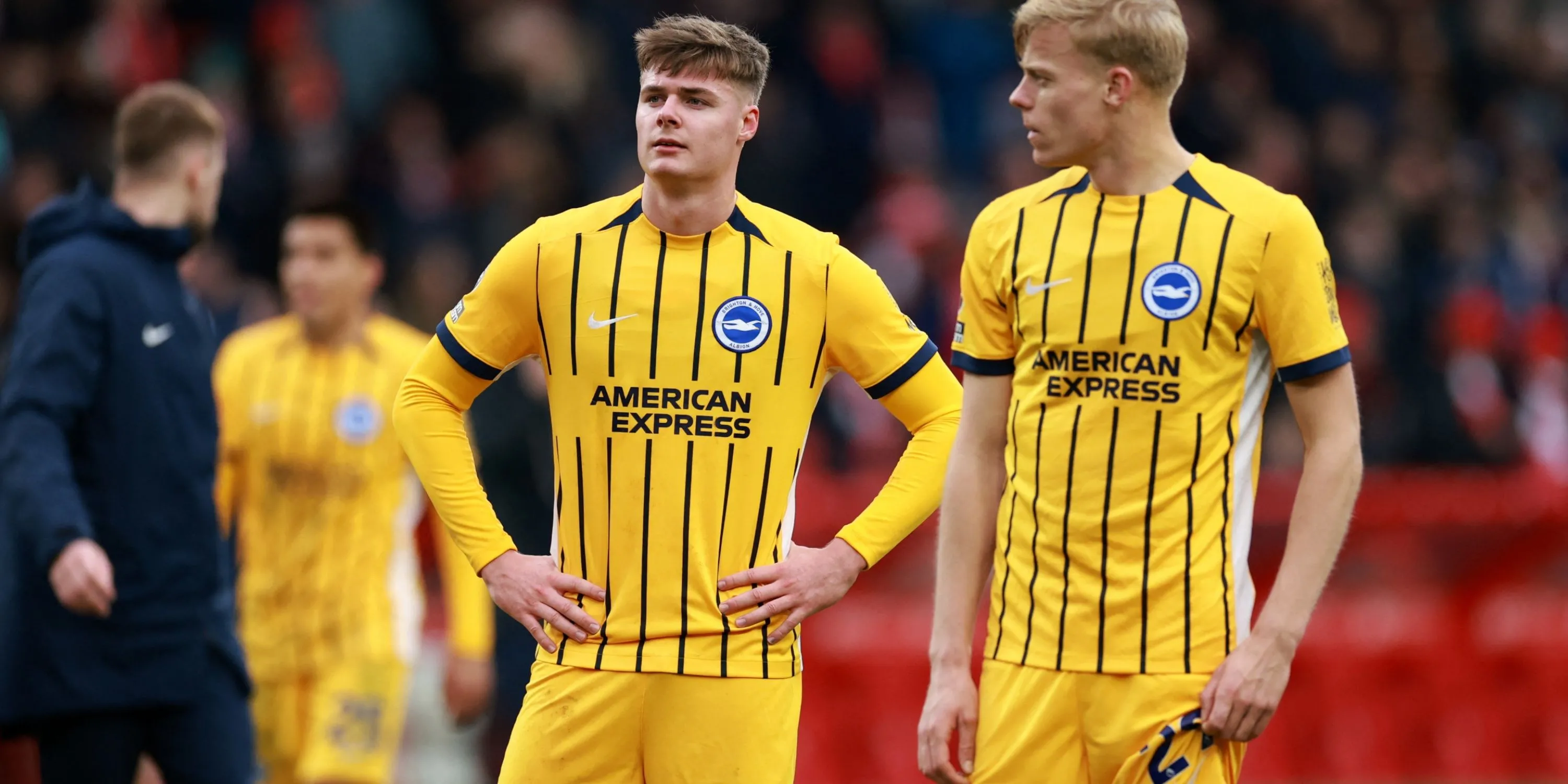 Tiền đạo trẻ Evan Ferguson trong màu áo Brighton &amp; Hove Albion.