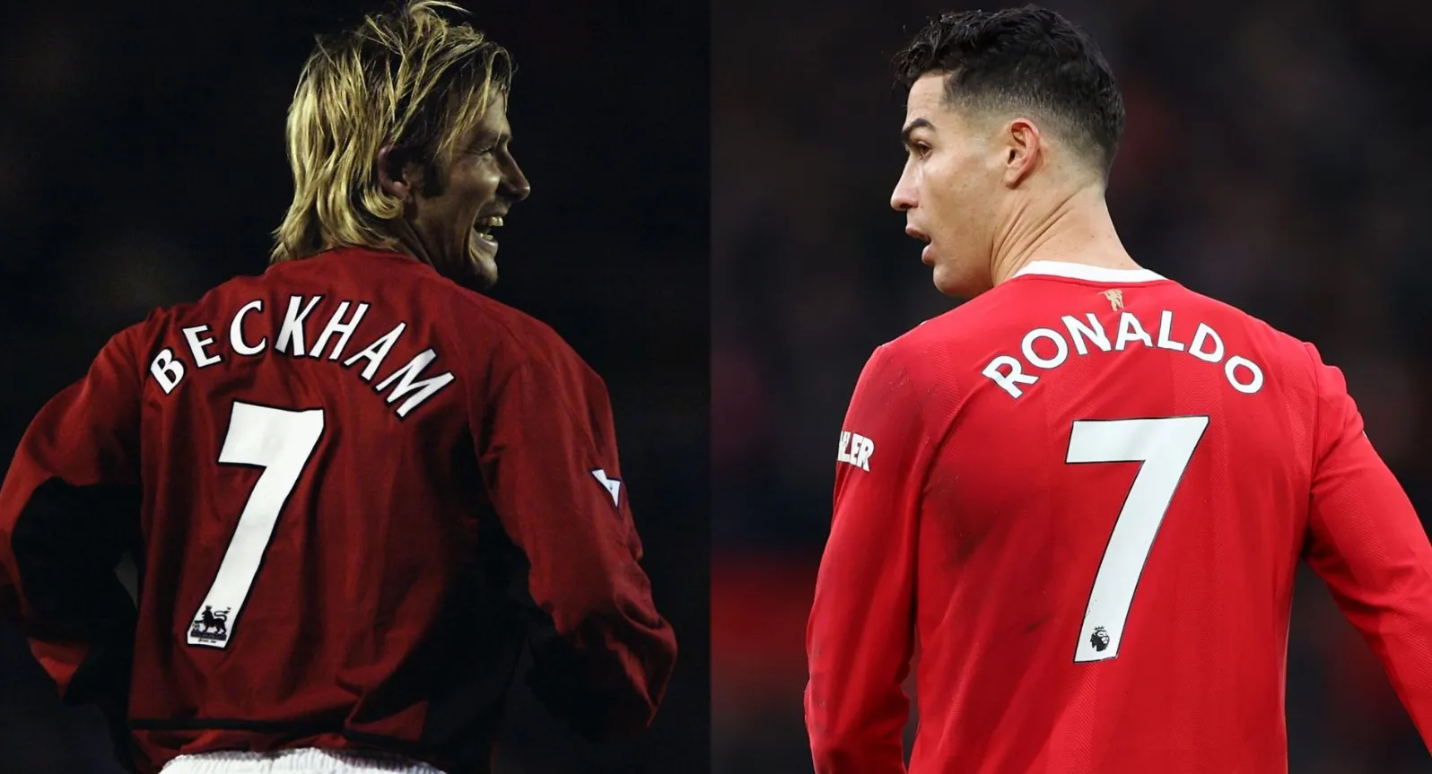 David Beckham và Cristiano Ronaldo là biểu tượng số 7 của Manchester United