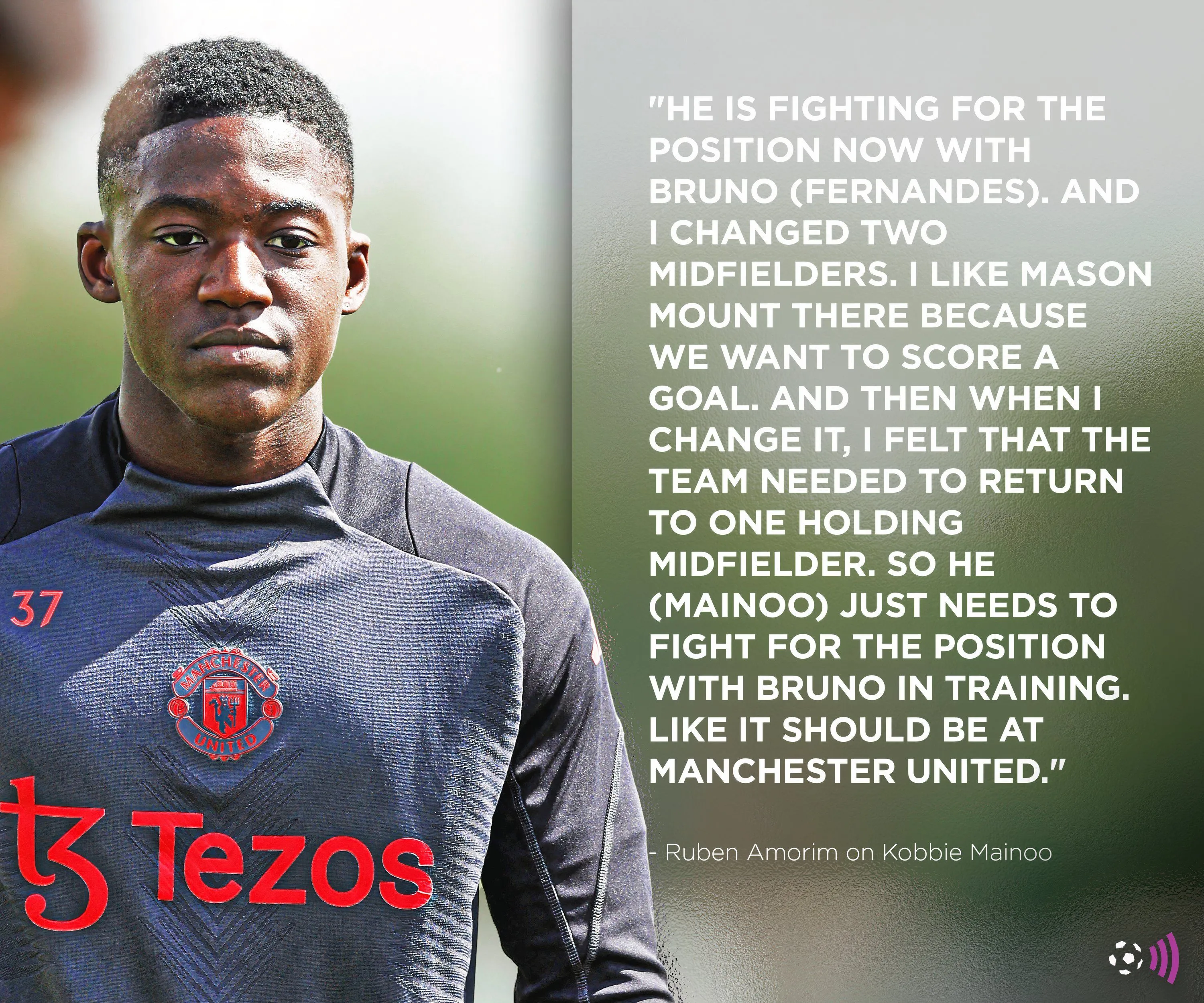 Tranh luận về vai trò của Kobbie Mainoo theo Ruben Amorim, không phải mẫu tiền vệ phòng ngự tinh túy